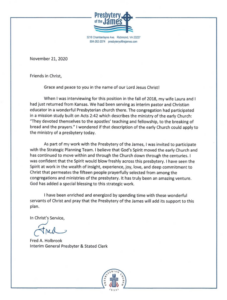 Cover Letter from FAH for SPT Report Nov 2020